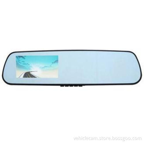 4.3 Inch 5MP Blue Rear View Mirror DVR , Night Vision 1080P